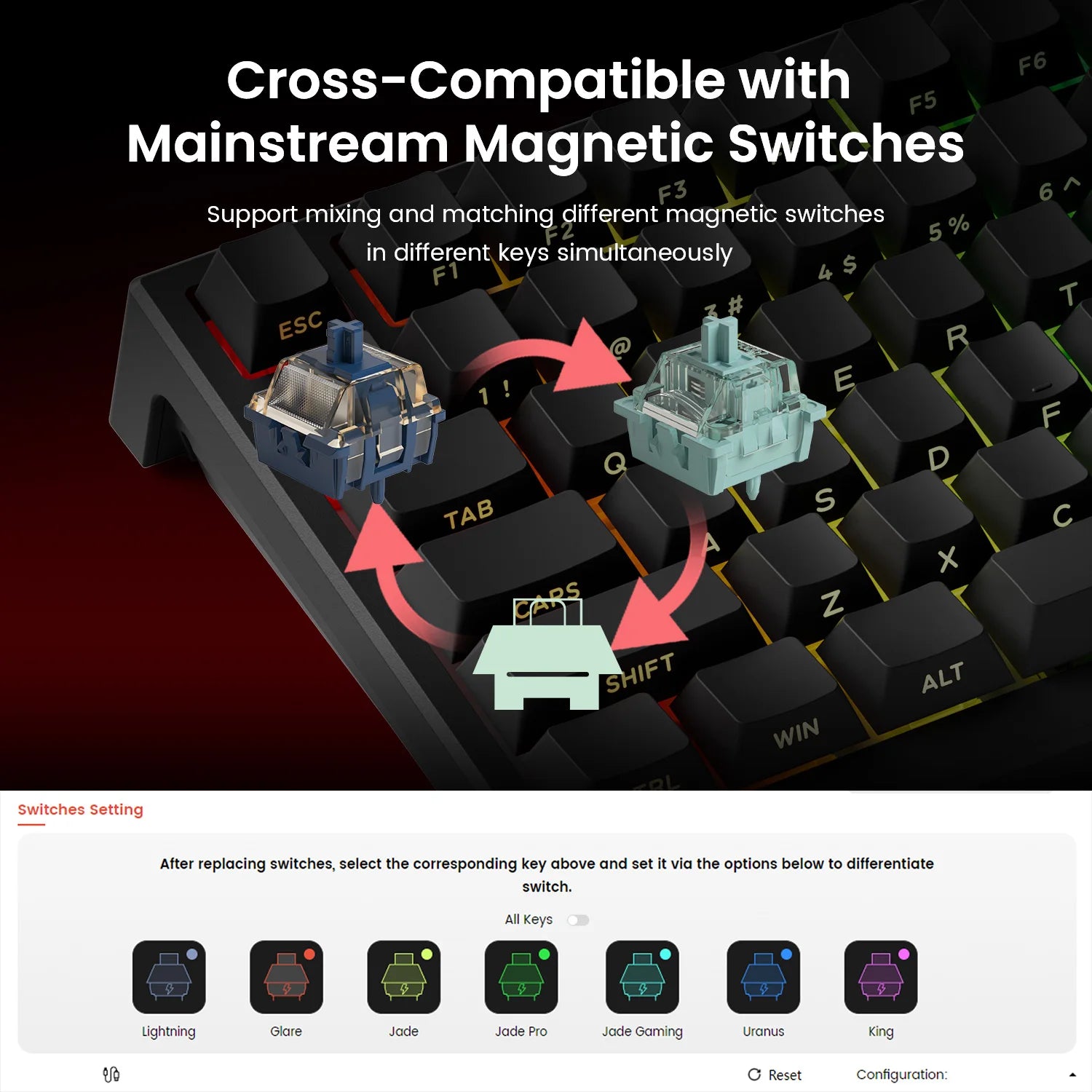AKKO TAC75 HE Magnetic Switch Gaming Keyboard
