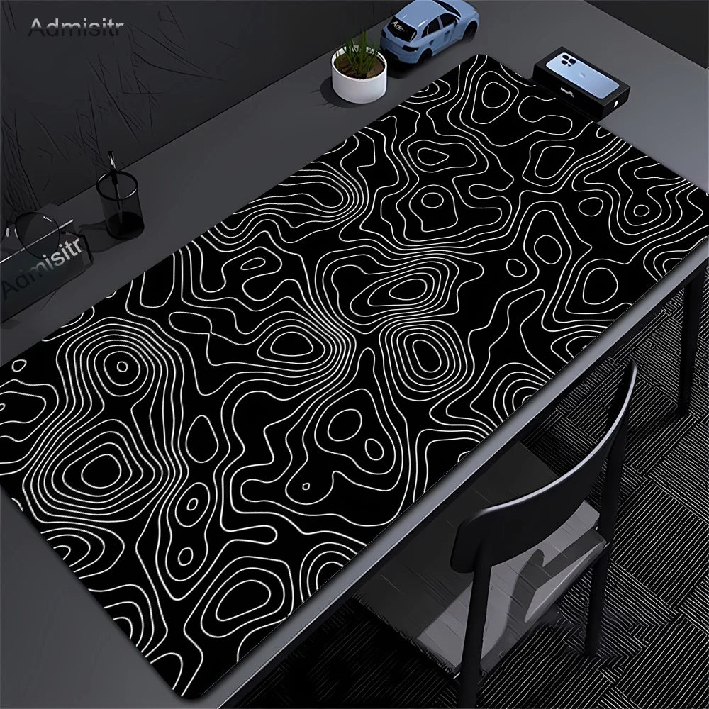 Strata Gaming Desk Mat | Abstract Design — Multiple Sizes | Waterproof