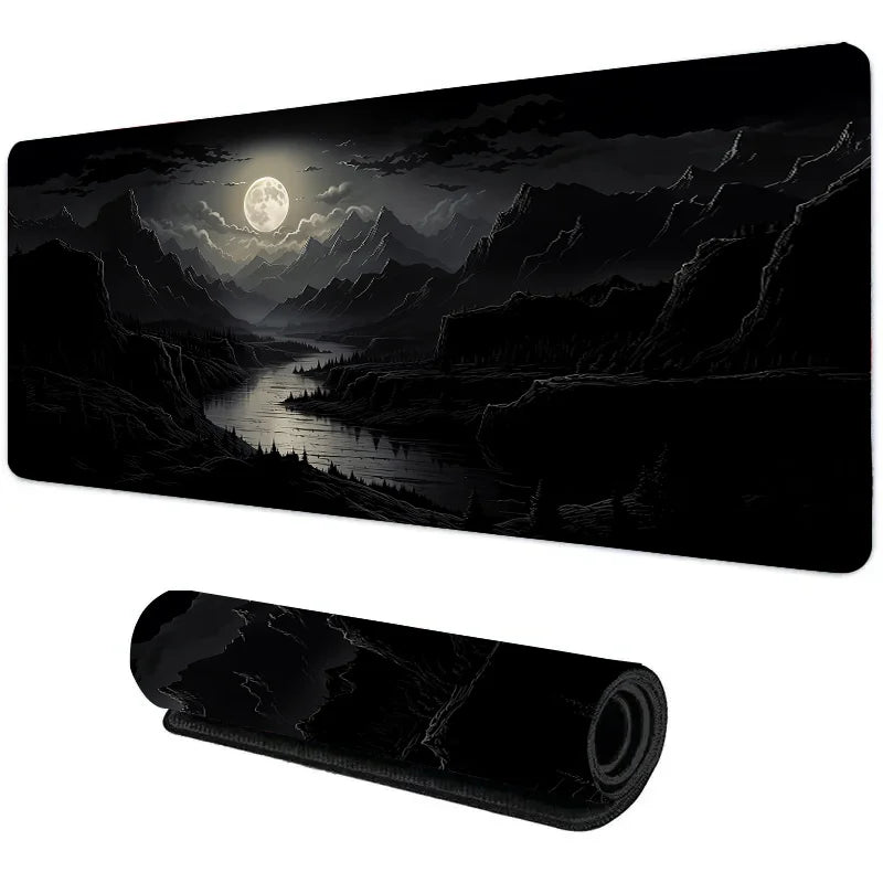 Night Moonlight Large Gaming Desk Mat β Non-Slip Esports Mousepad