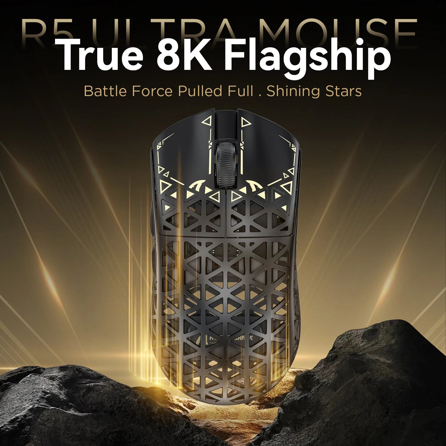 Attack Shark R5 Ultra | Wireless 8K Gaming Mouse β 39g Carbon Fiber