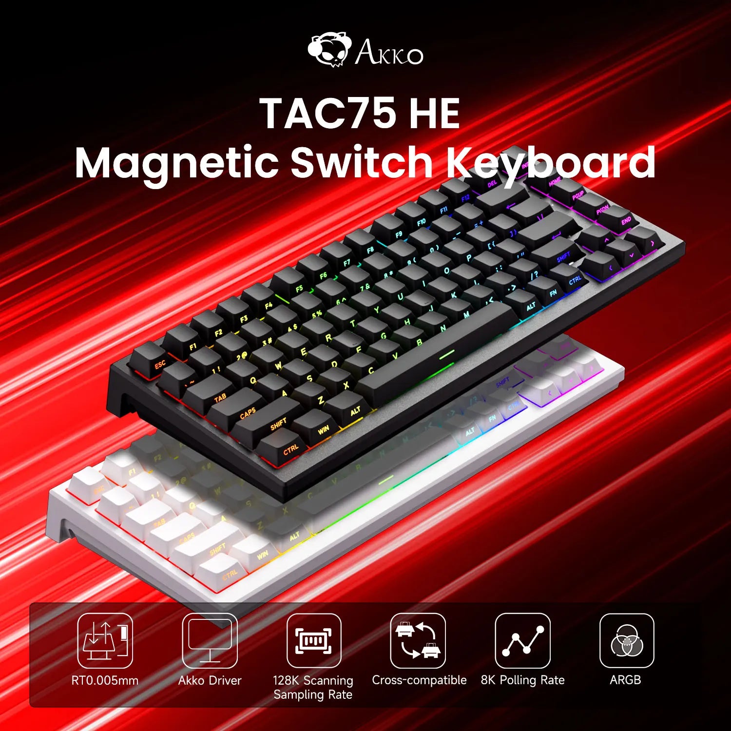 AKKO TAC75 HE Magnetic Switch Gaming Keyboard
