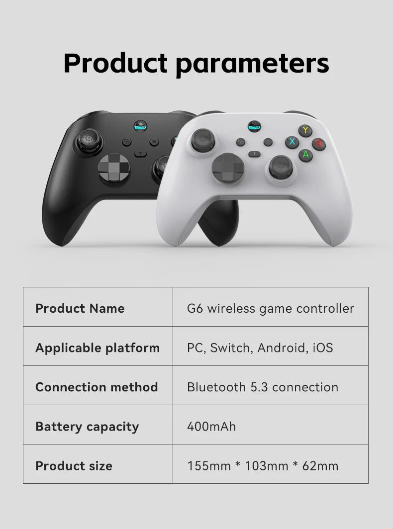 G6 Pro Wireless Controller — Hall Trigger, Zero Drift, Total Precision