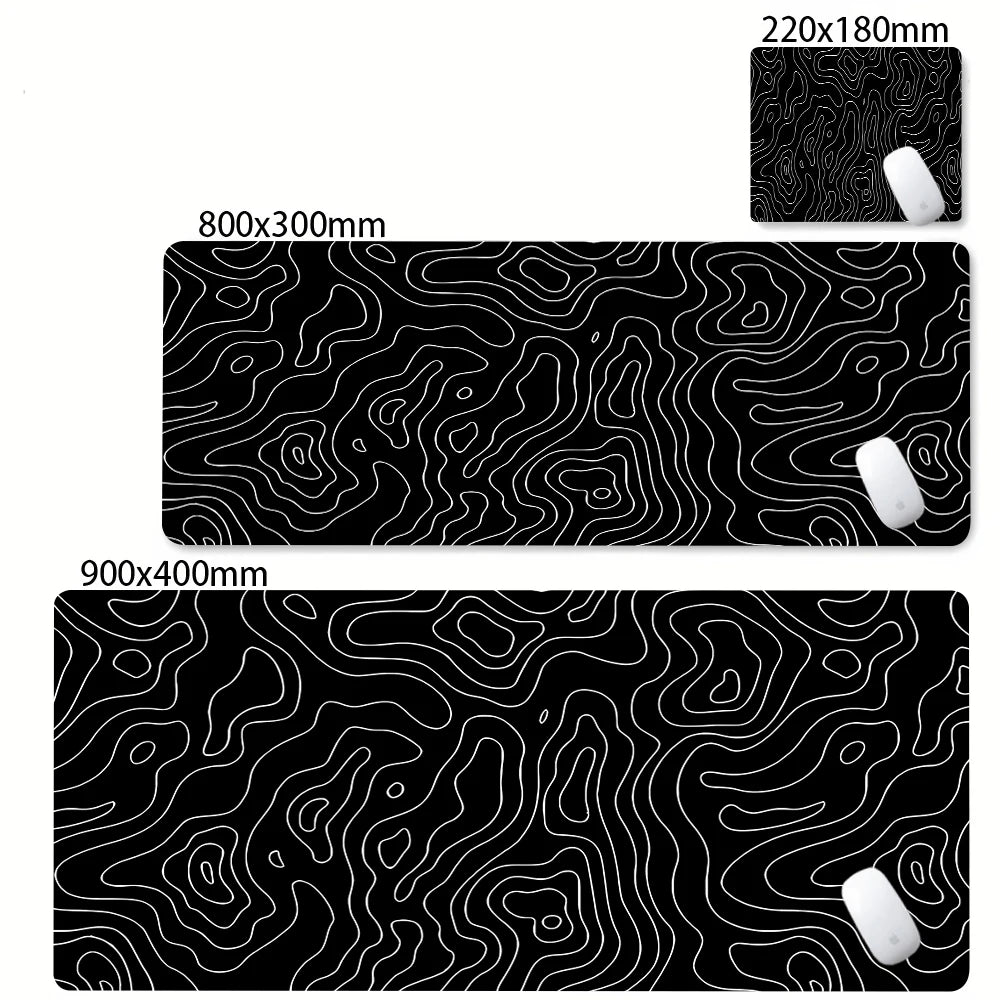 Strata Gaming Desk Mat | Abstract Design — Multiple Sizes | Waterproof