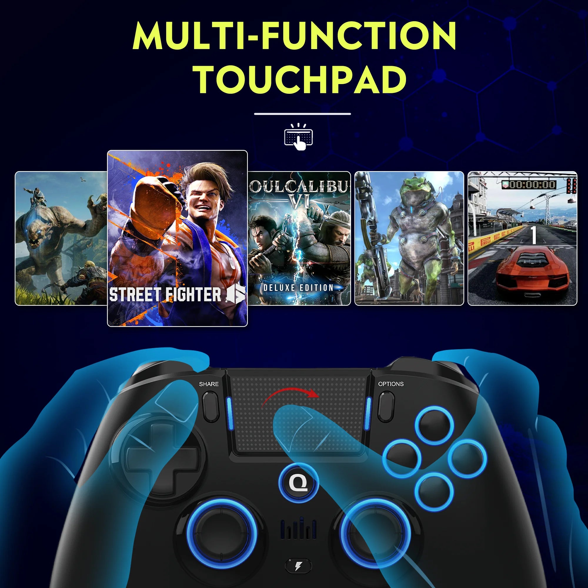 QRD Spark N5 Wireless Gaming Controller