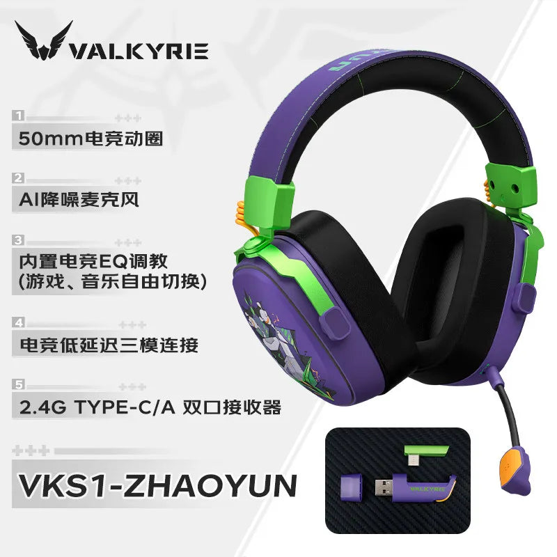 Valkyrie VK S1 Wireless Gaming Headset | Triple-Mode & 15ms Low Latency