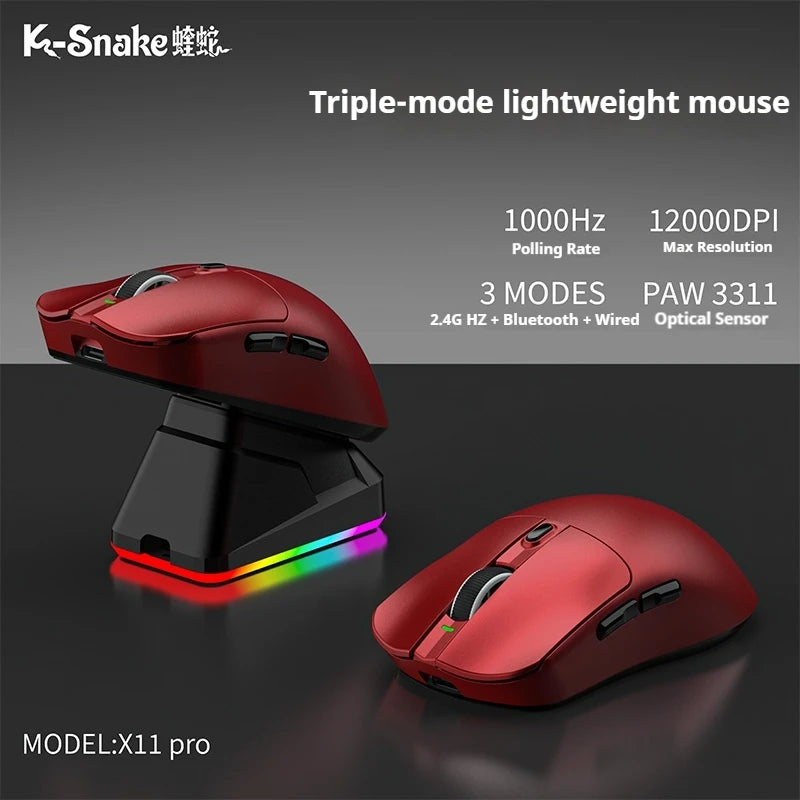 K-Snake X11PM Wireless Bluetooth Gaming Mouse