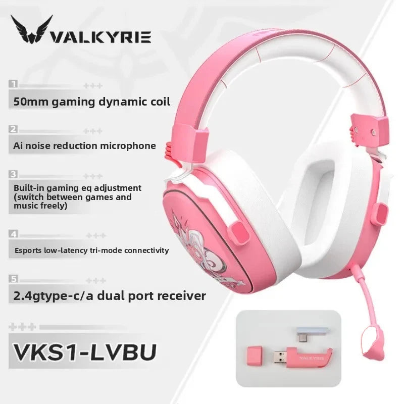 Valkyrie VK S1 Wireless Gaming Headset | Triple-Mode & 15ms Low Latency