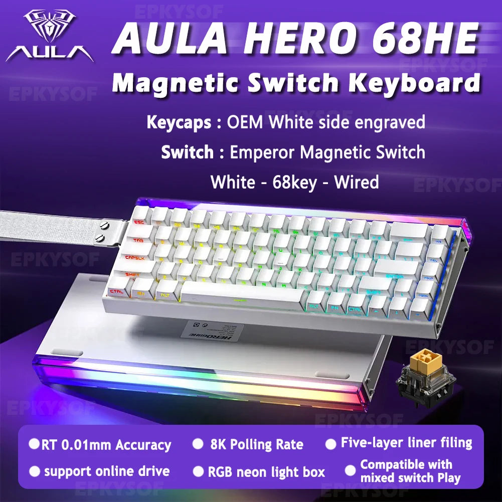 AULA HERO 68HE Mechanical Gaming Keyboard