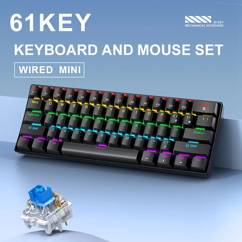 APAYADO K61 Mini Mechanical Gaming Keyboard