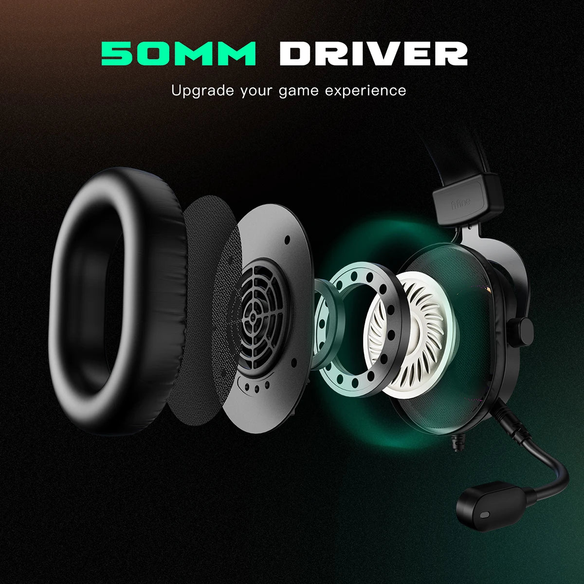 Fifine Dynamic RGB Gaming Headset