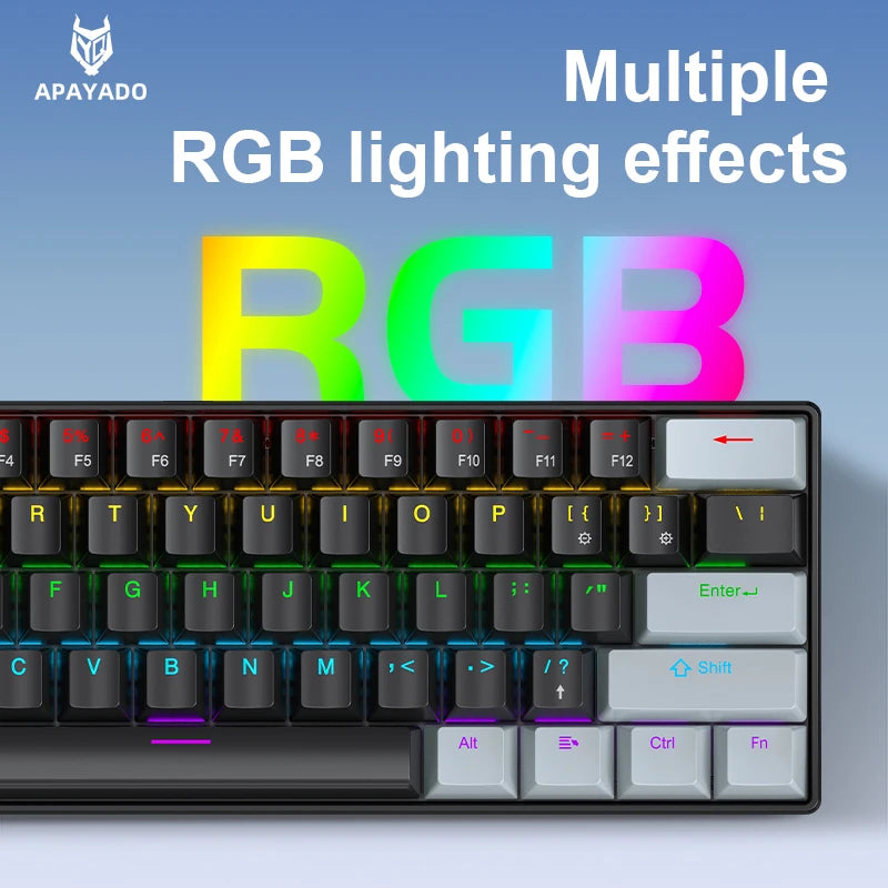 APAYADO K61 Mini Mechanical Gaming Keyboard