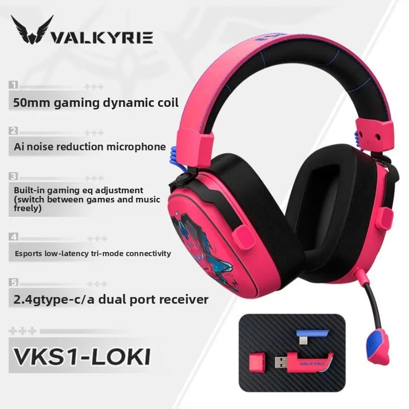 Valkyrie VK S1 Wireless Gaming Headset | Triple-Mode & 15ms Low Latency