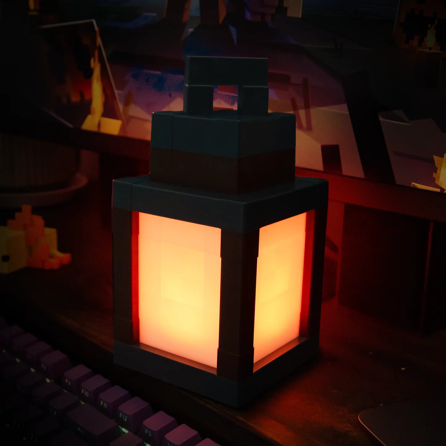 Pixel Art Lantern — 16 Color LED Night Light