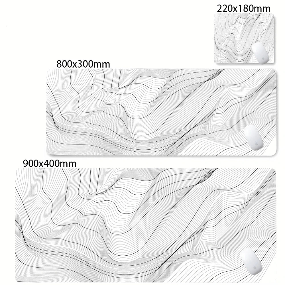 Strata Gaming Desk Mat | Abstract Design — Multiple Sizes | Waterproof