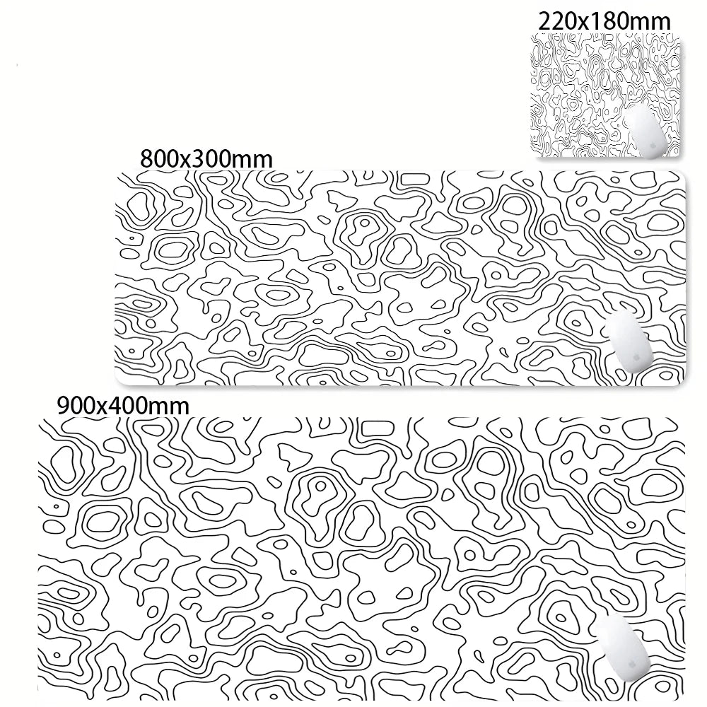 Strata Gaming Desk Mat | Abstract Design — Multiple Sizes | Waterproof