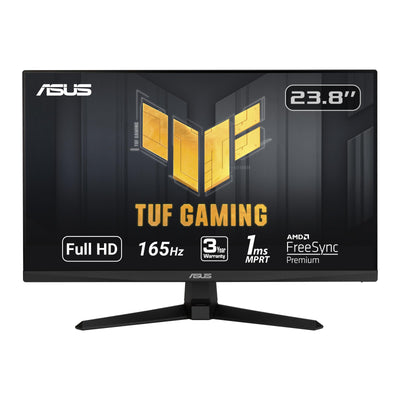 ASUS TUF Gaming 23.8” 1080P Monitor (VG247Q1A) - Full HD 165Hz (Supports 144Hz) 1ms Extreme Low Motion Blur Adaptive-sync FreeSync Premium Shadow Boost Speakers Eye Care HDMI DisplayPort