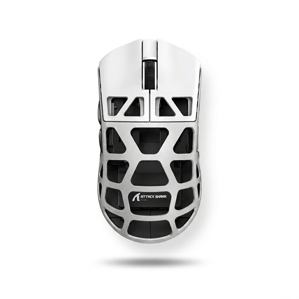 ATTACK SHARK R3 Gaming Mouse Magnesium Alloy Honeycomb,Ultra-Lightweight