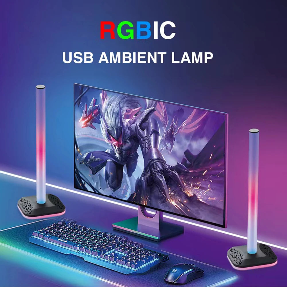 RGB Gaming Headphone Stand – Adjustable LED Display Holder for Desk
