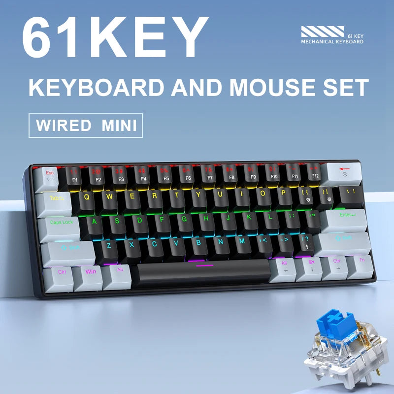 APAYADO K61 Mini Mechanical Gaming Keyboard