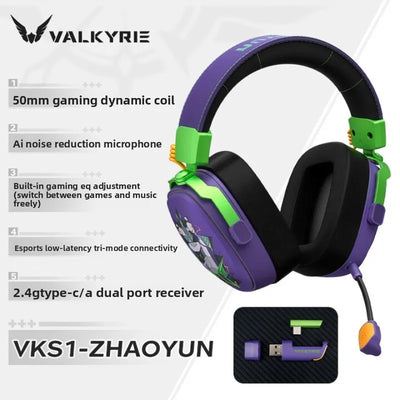 Valkyrie VK S1 Wireless Gaming Headset | Triple-Mode & 15ms Low Latency