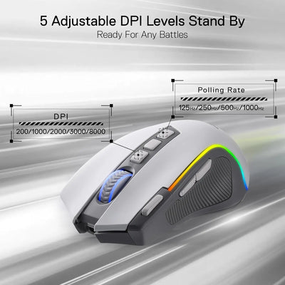 Redragon M612 PRO RGB Wireless Gaming Mouse
