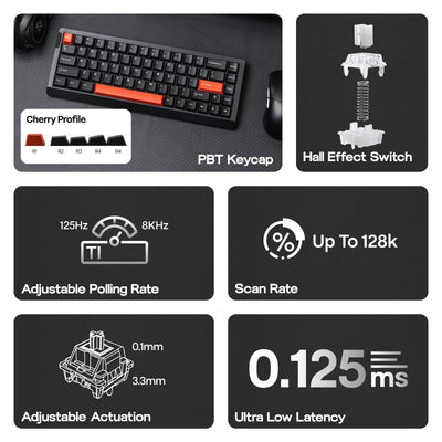 EPOMAKER   HE68   Lite   Hall   Effect Gaming   Keyboard
