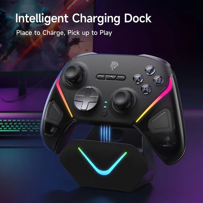 EasySMX D10 Wireless Gamepad | RGB, TMR Sticks & Charging Dock
