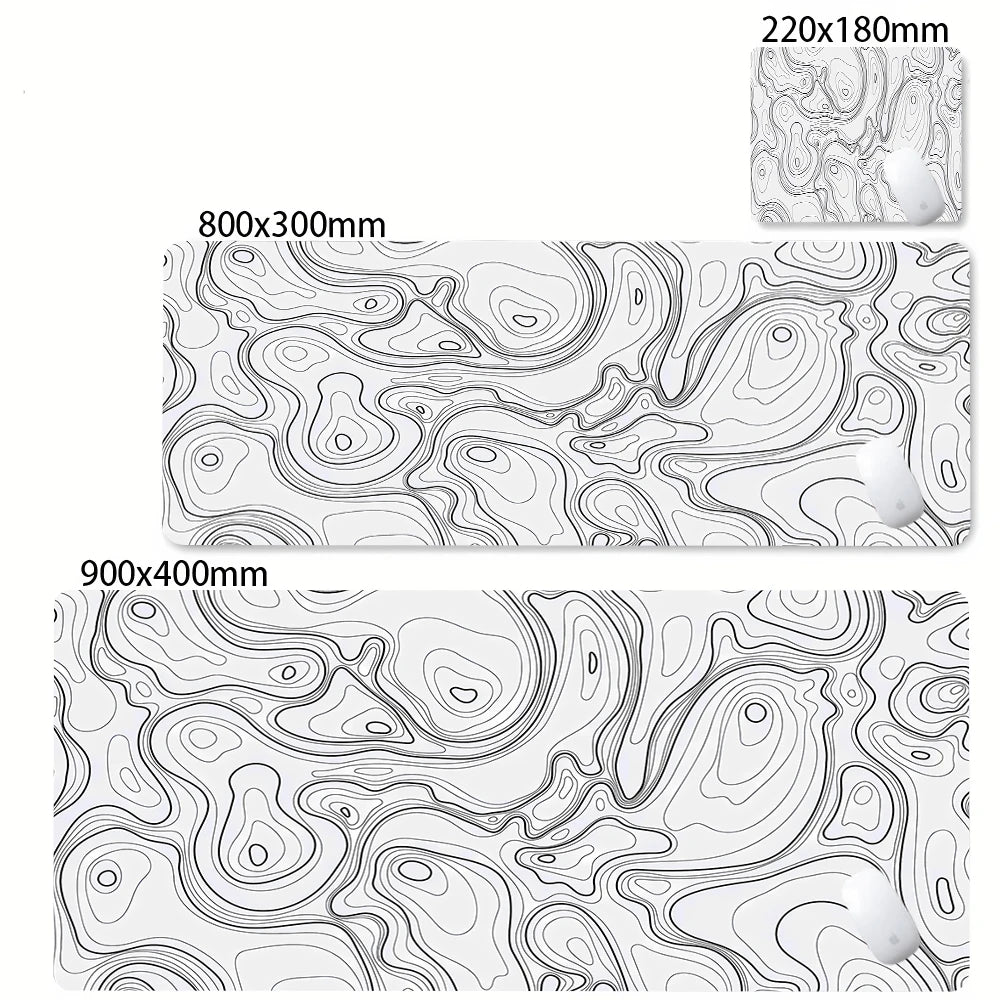 Strata Gaming Desk Mat | Abstract Design — Multiple Sizes | Waterproof