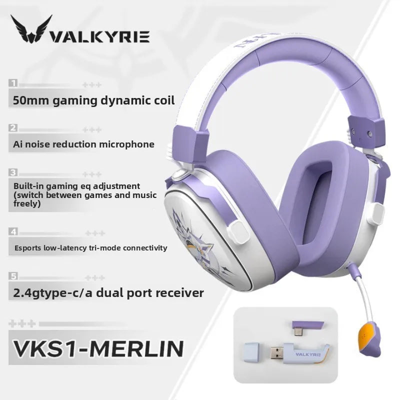 Valkyrie VK S1 Wireless Gaming Headset | Triple-Mode & 15ms Low Latency