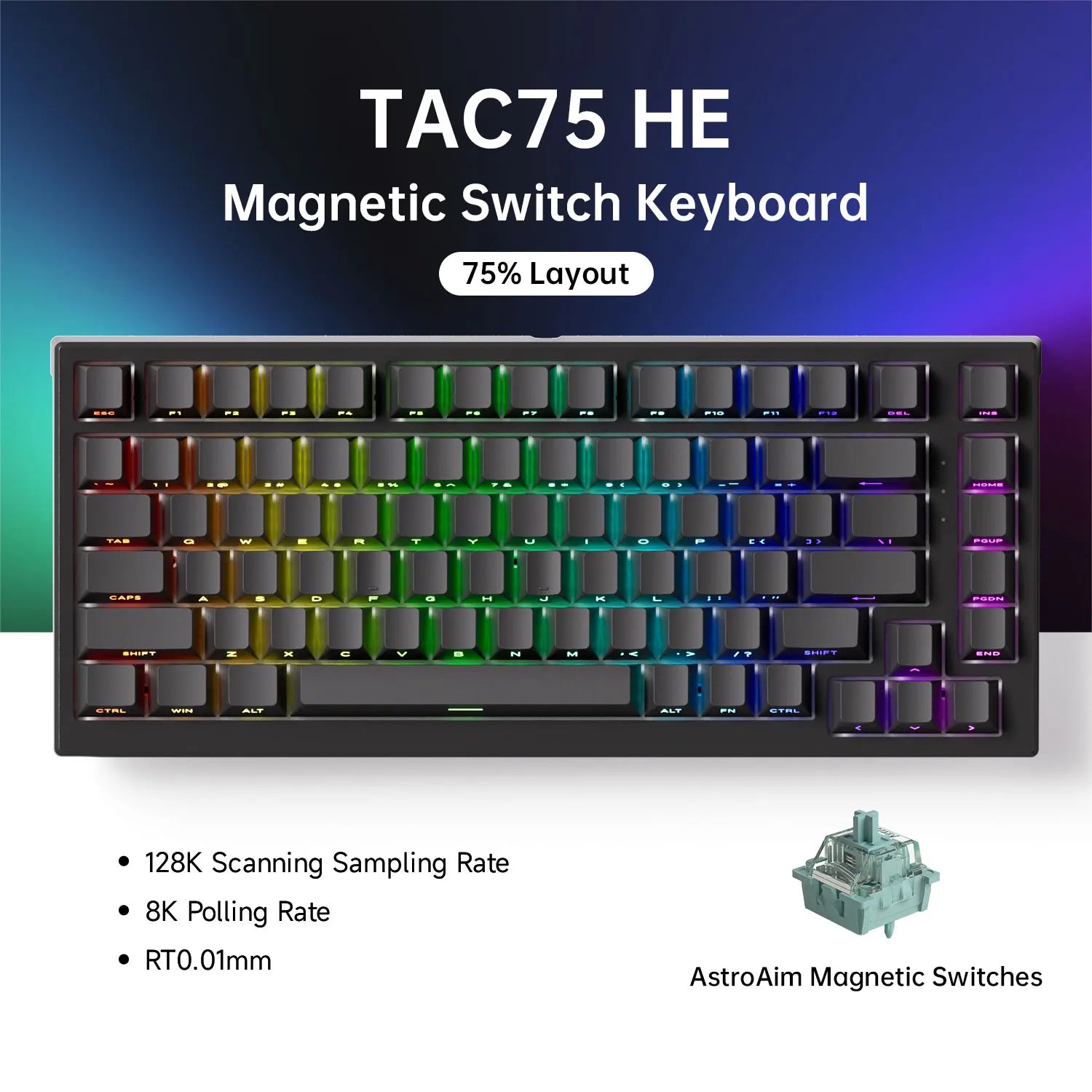 AKKO TAC75 HE Magnetic Switch Gaming Keyboard