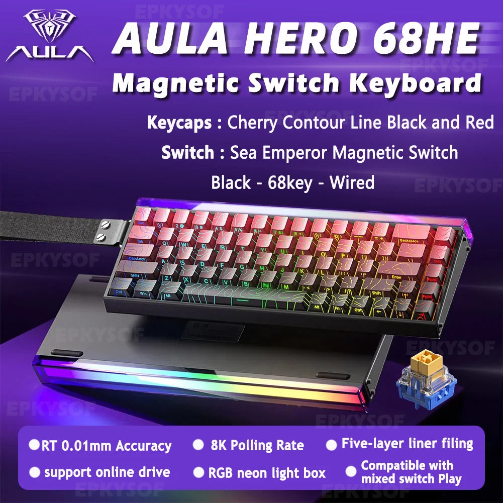 AULA HERO 68HE Mechanical Gaming Keyboard