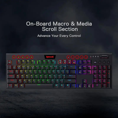 Redragon K618 Horus — Tri-Mode Wireless Mechanical Keyboard