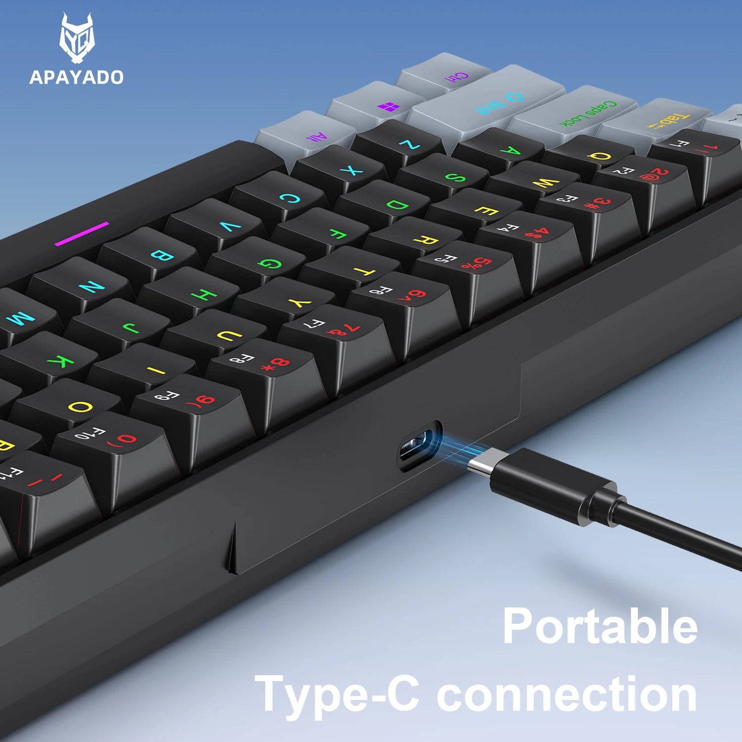 APAYADO K61 Mini Mechanical Gaming Keyboard