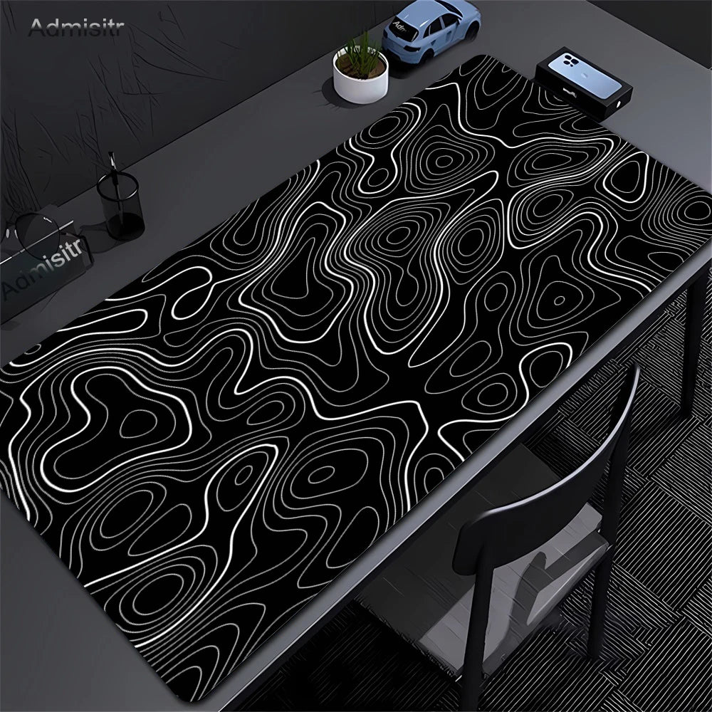 Strata Gaming Desk Mat | Abstract Design — Multiple Sizes | Waterproof