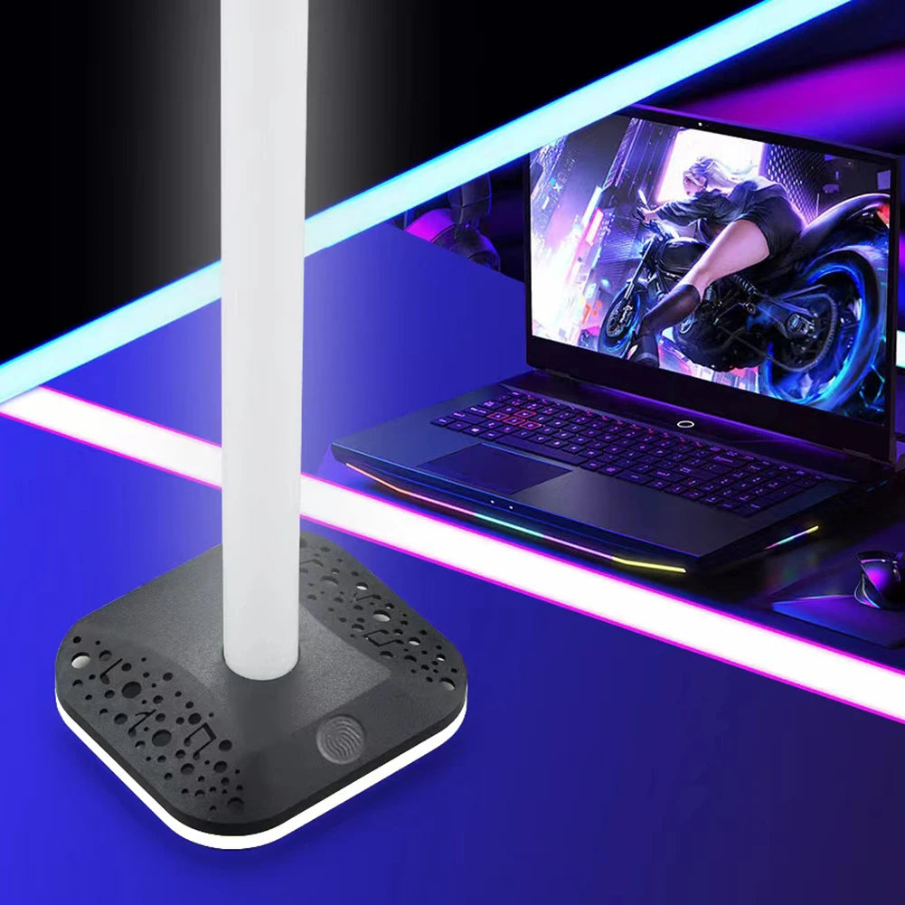 RGB Gaming Headphone Stand – Adjustable LED Display Holder for Desk