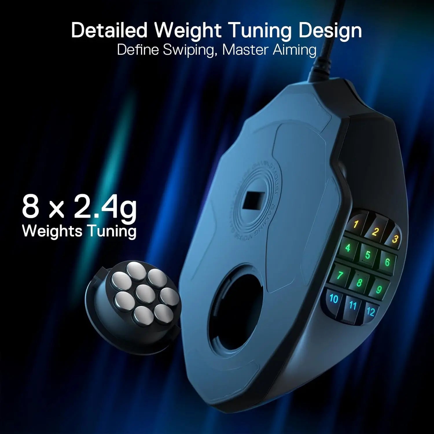 Redragon M908 | Wired Gaming Mouse — 18 Programmable Buttons | RGB