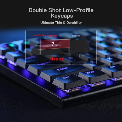 Redragon K618 Horus — Tri-Mode Wireless Mechanical Keyboard