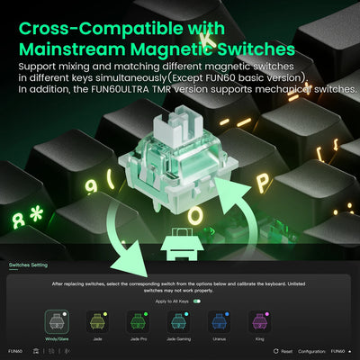 Akko MonsGeek FUN60 Mechanical Gaming Keyboard
