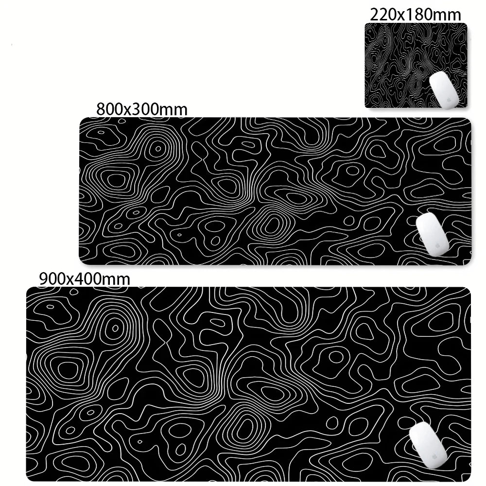 Strata Gaming Desk Mat | Abstract Design — Multiple Sizes | Waterproof