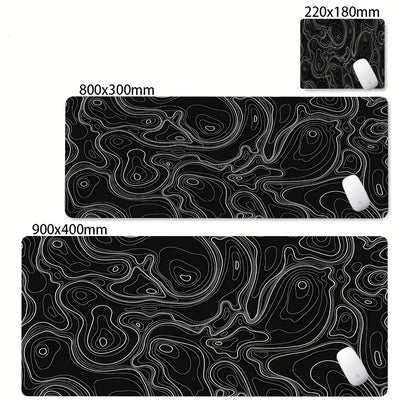 Strata Gaming Desk Mat | Abstract Design — Multiple Sizes | Waterproof