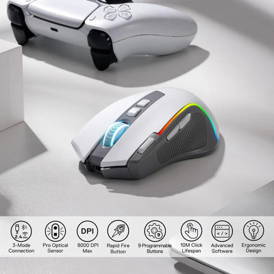 Redragon M612 PRO RGB Wireless Gaming Mouse