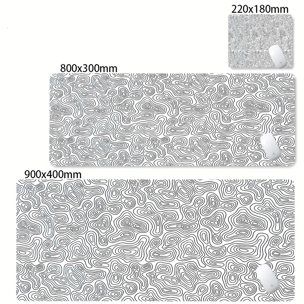 Strata Gaming Desk Mat | Abstract Design — Multiple Sizes | Waterproof