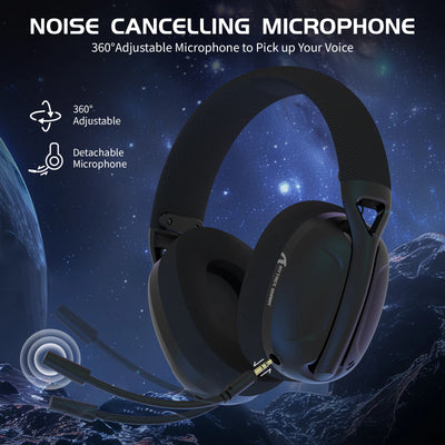 Attack Shark L80 Wireless Gaming Headset | 5.1 Surround, Tri-Mode & Detachable Mic
