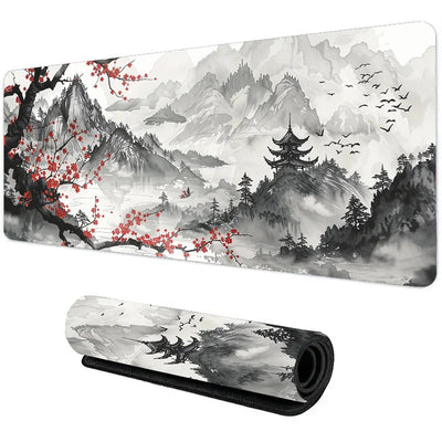 Night Moonlight Large Gaming Desk Mat – Non-Slip Esports Mousepad