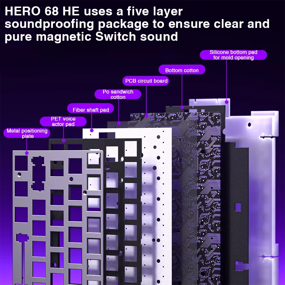 AULA HERO 68HE Mechanical Gaming Keyboard