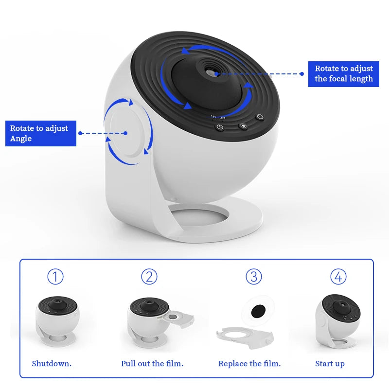 Galaxy Sky Projector 360° — Your Room, Your Galaxy