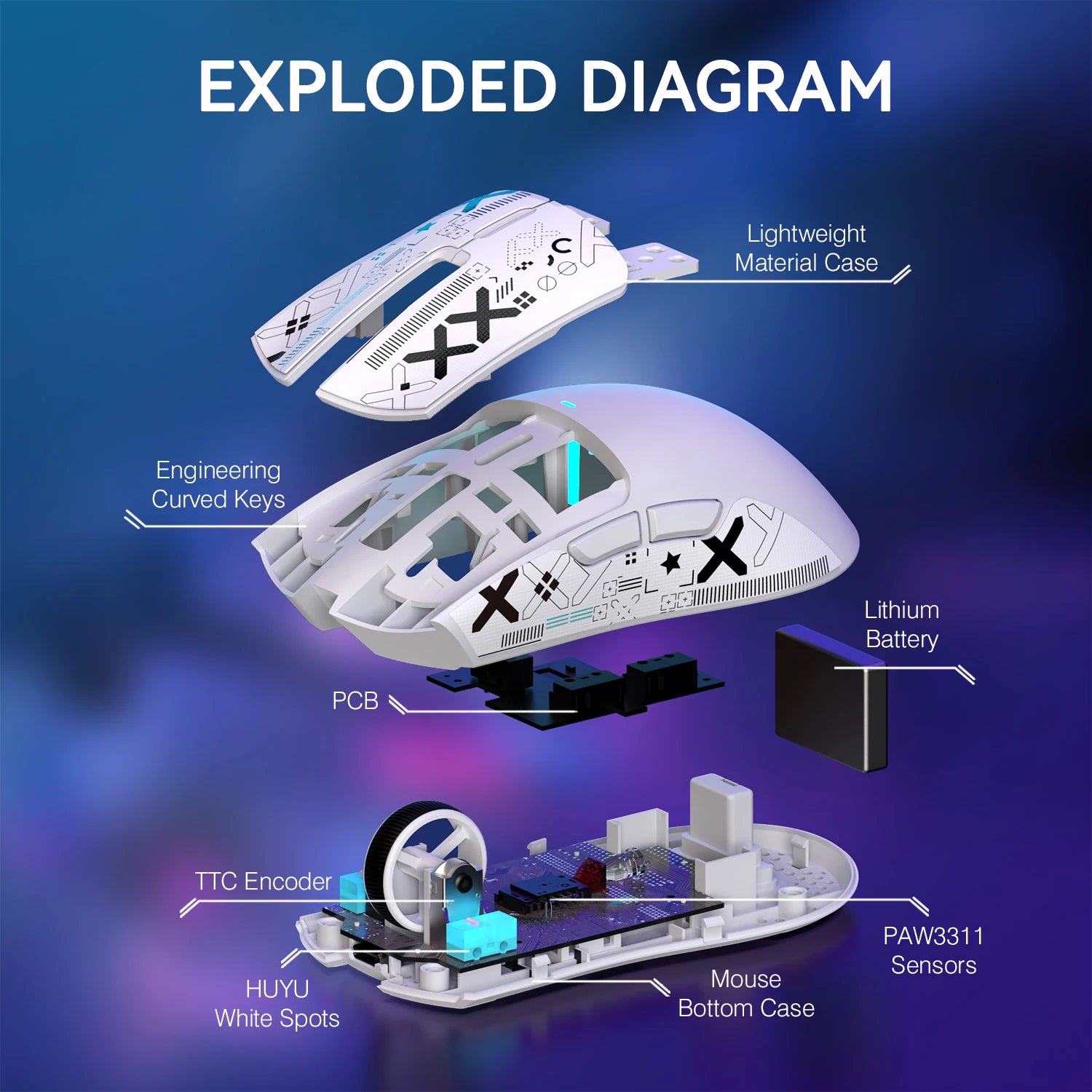 ATTACK SHARK X11 Lightweight Gaming Mause
