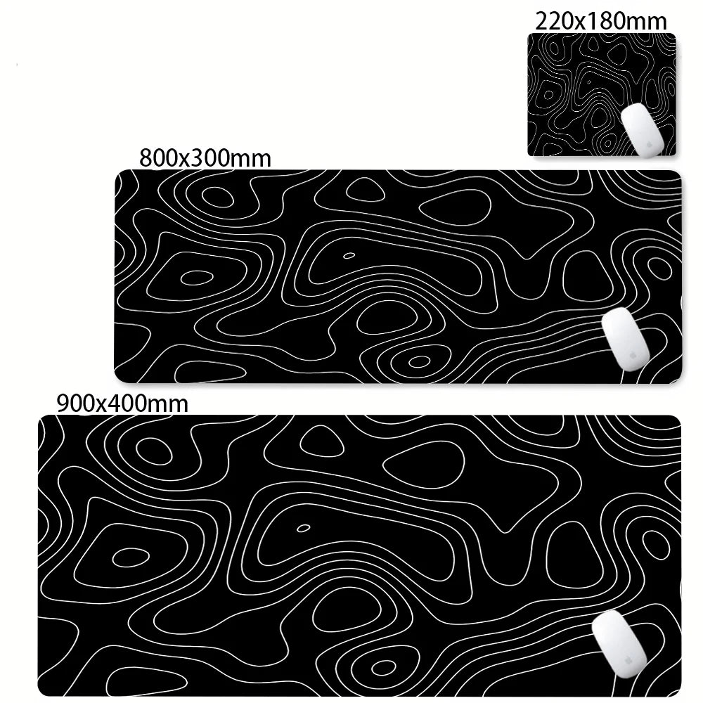 Strata Gaming Desk Mat | Abstract Design — Multiple Sizes | Waterproof