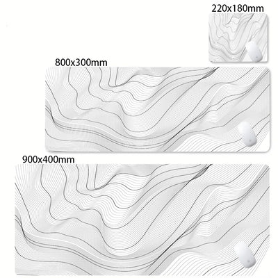 Strata Gaming Desk Mat | Abstract Design — Multiple Sizes | Waterproof