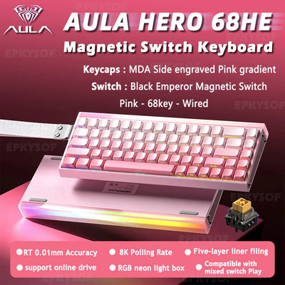 AULA HERO 68HE Mechanical Gaming Keyboard